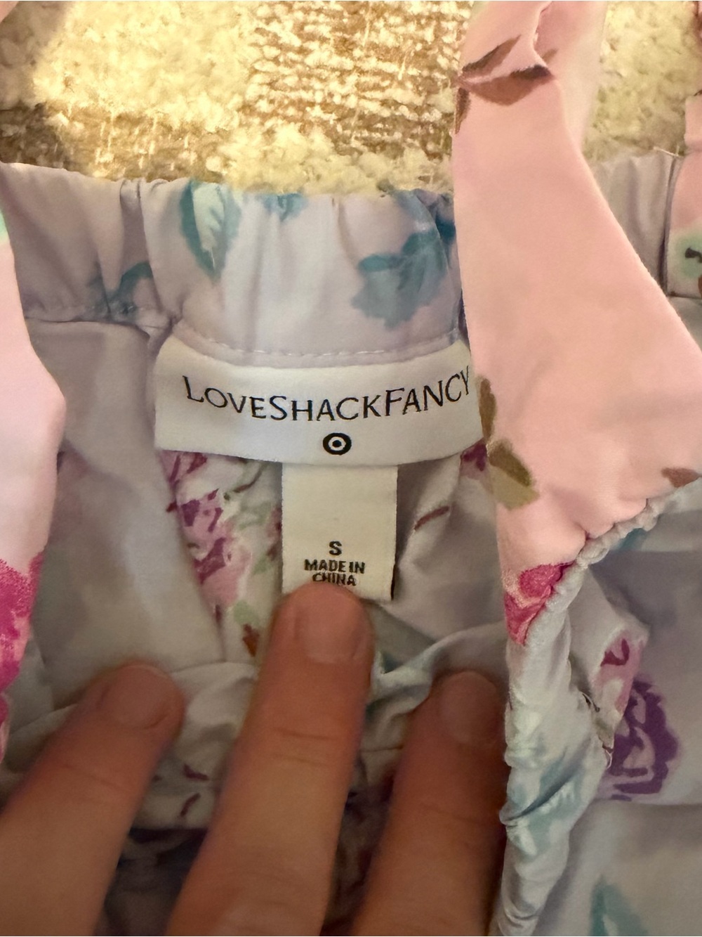 LoveShackFancy x Target Jeanne Tiered Tie Mini Dress Size Small - Picture 3 of 3
